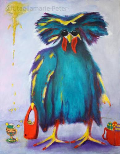 2025-24 - Ludmilla und die Faberge-Eier - 90-70cm - Acryl